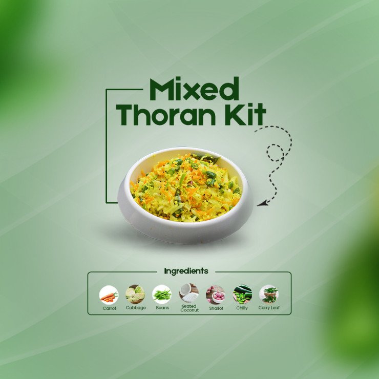 Instant Mixed Vegetables Thoran Kit